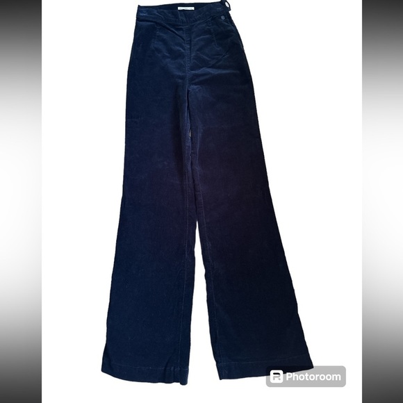 Alexa Chung for AG Jeans Revolution Navy corduroy Pants - Picture 5 of 14